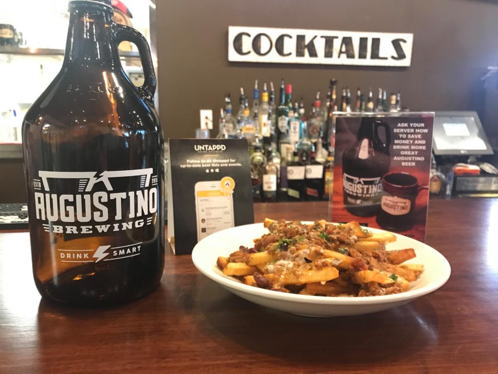 Chili Cheese Fries is currently a secret menu item at Augustino Brewing